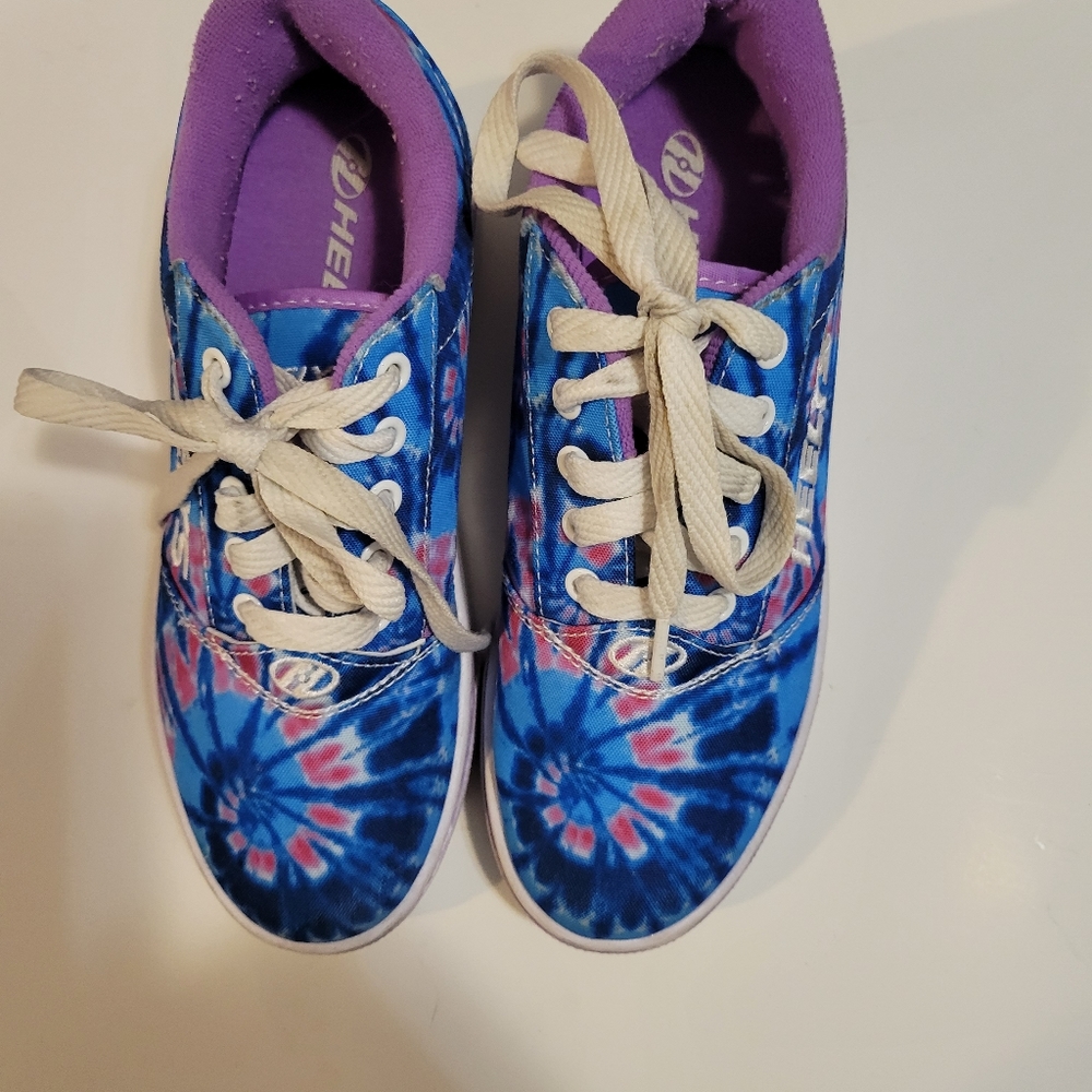 Heelys Blue and Purple Tie-Dye Kids Sneakers